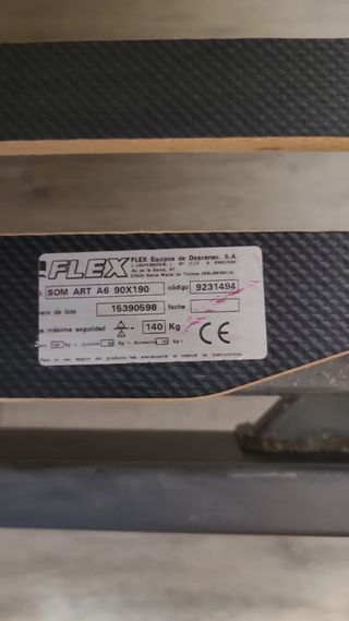URGE 2 camas articuladas individuales Flex A6 190x