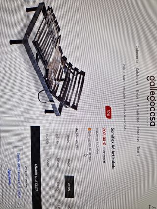 URGE 2 camas articuladas individuales Flex A6 190x