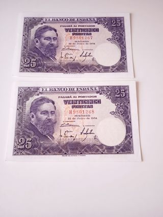 Pareja billetes