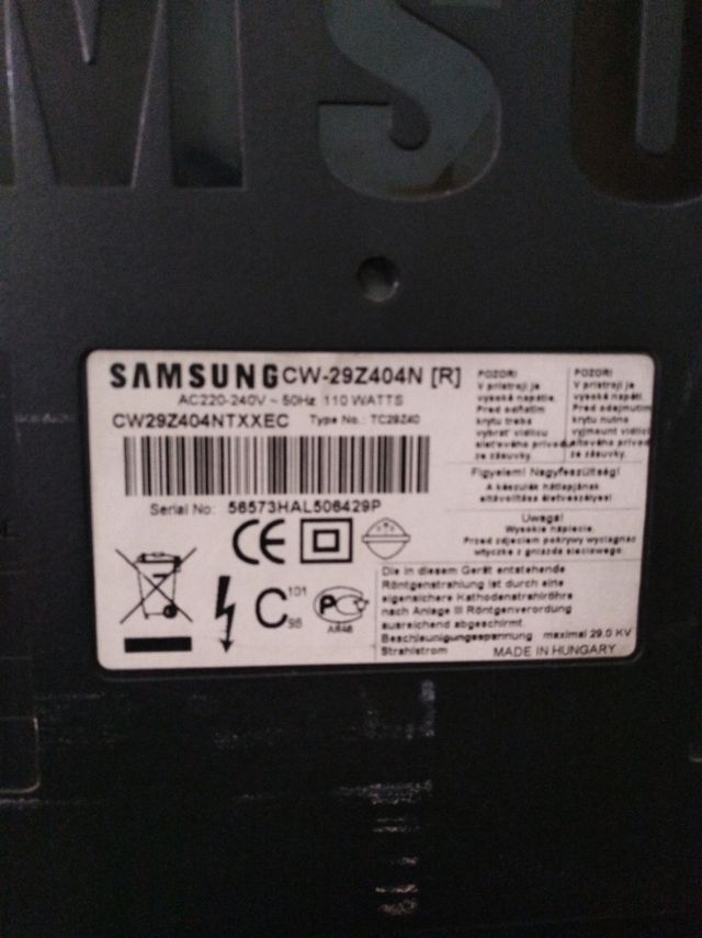 Samsung crt slim 29 pulgadas