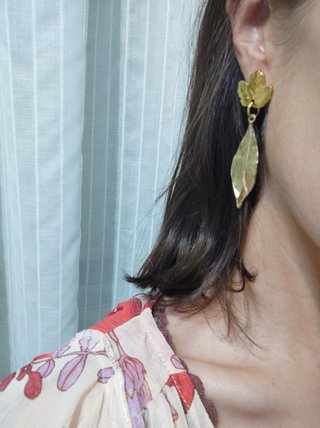 Flor y pendientes flamenca - gitana