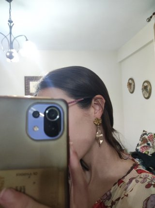 Flor y pendientes flamenca - gitana