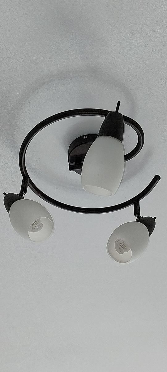 Lampara/ Foco forja marrón