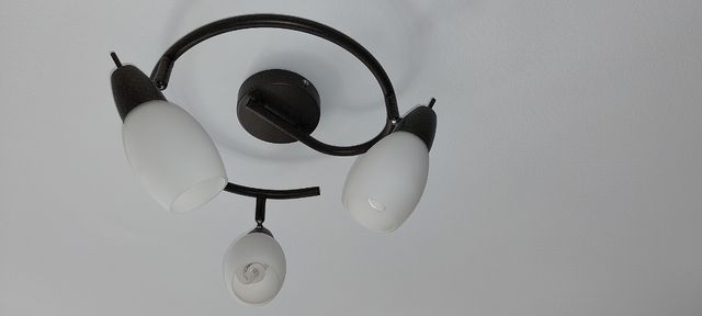 Lampara/ Foco forja marrón