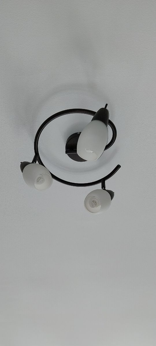 Lampara/ Foco forja marrón