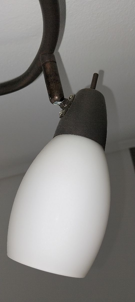 Lampara/ Foco forja marrón