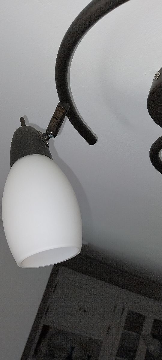 Lampara/ Foco forja marrón