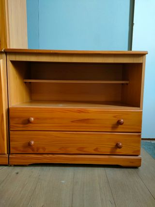 MUEBLES SALÓN DE PINO 3 MODULOS