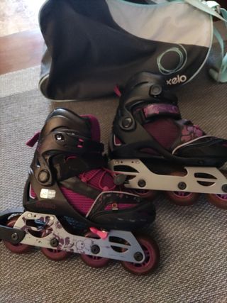 Patines Oxelo 34/37 / JUNIOR con bolsa.