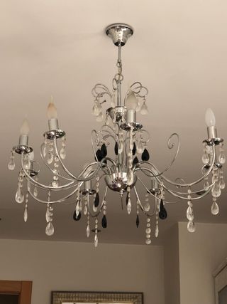 Lámpara lágrimas cromada EN PERFECTO ESTADO!