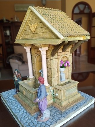 Fuente romana para Belén, hecha artesanalmente.