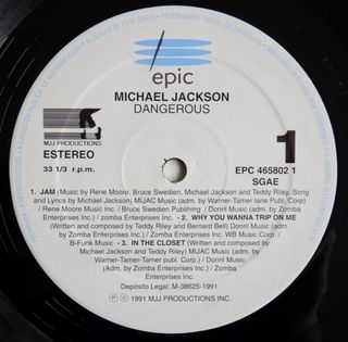 LP Michael Jackson - Dangerous