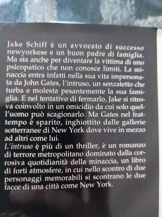 Romanzo thriller Intruso