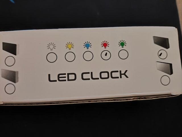 Reloj despertador led