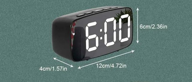Reloj despertador led