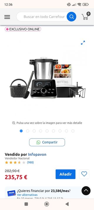 Robot cocina taurus foodie