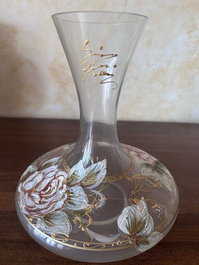 Decanter per vino + bicchiere 