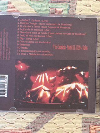 CD BUNBURY DIRECTOS Y RAREZAS