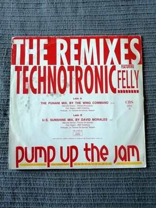 Disco de Vinil Technotronic – Pump Up the Jam 1989