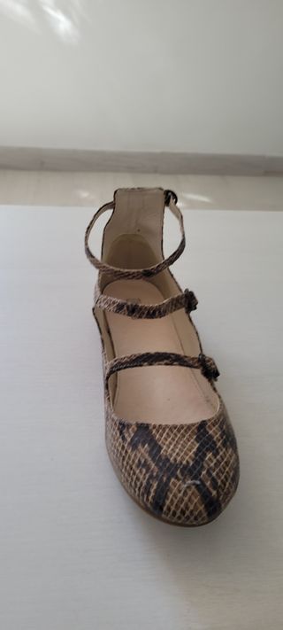 Manoletinas serpiente talla 40