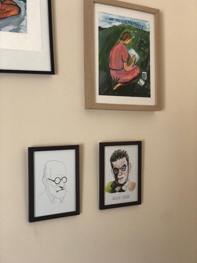 Sigmund Freud Despacho Decoración Psicología uned