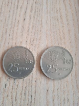 25 pesetas mundial 1982
