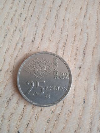 25 pesetas mundial 1982