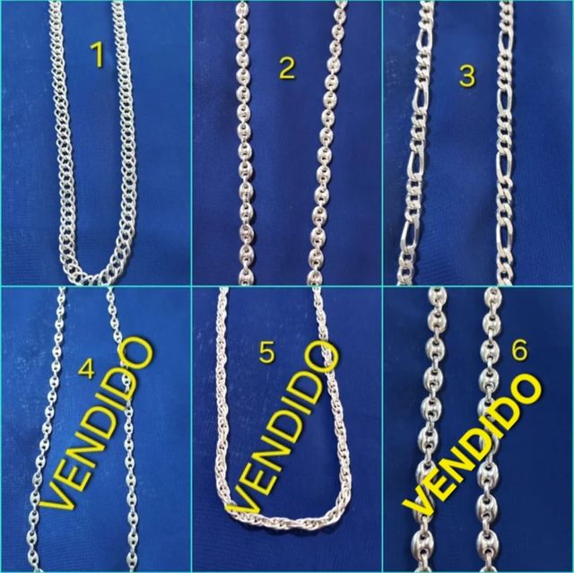 Cordones y cadenas de plata de ley NUEVO