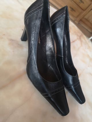 Zapato tacon n 39 piel
