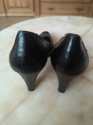 Zapato tacon n 39 piel