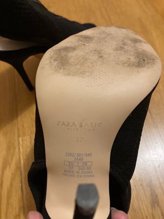 Zara sandalias cremallera