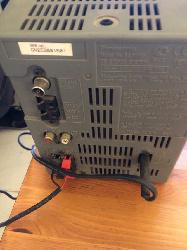 Radiocasete cd panasonic