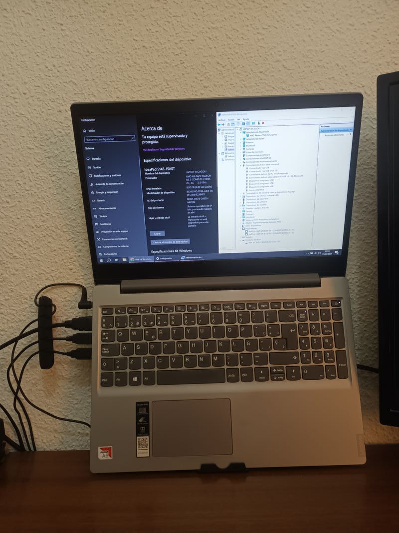 Portátil Lenovo IdeaPad s145-15ast FUNCIONA TODO afbeelding 4