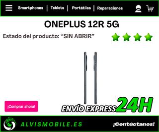 💥Oneplus 12R 256GB Negro "Sin abrir"💥