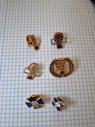 Coleccion de insignias donantes de sangre Albacete