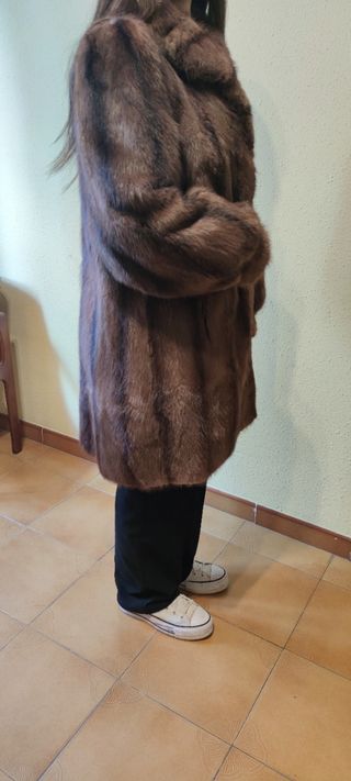 Abrigo de pelo de zorro vintage. T. 42-44