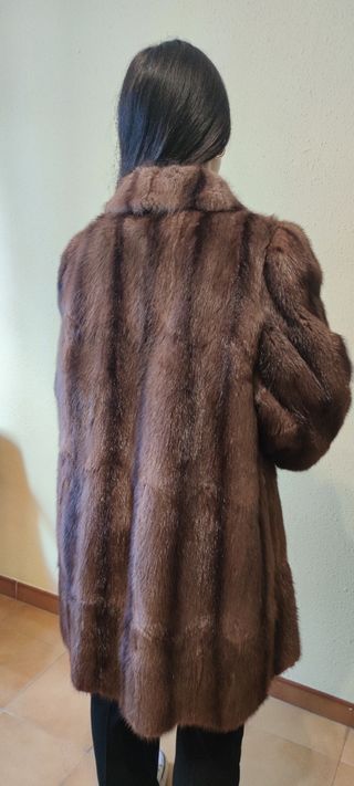 Abrigo de pelo de zorro vintage. T. 42-44