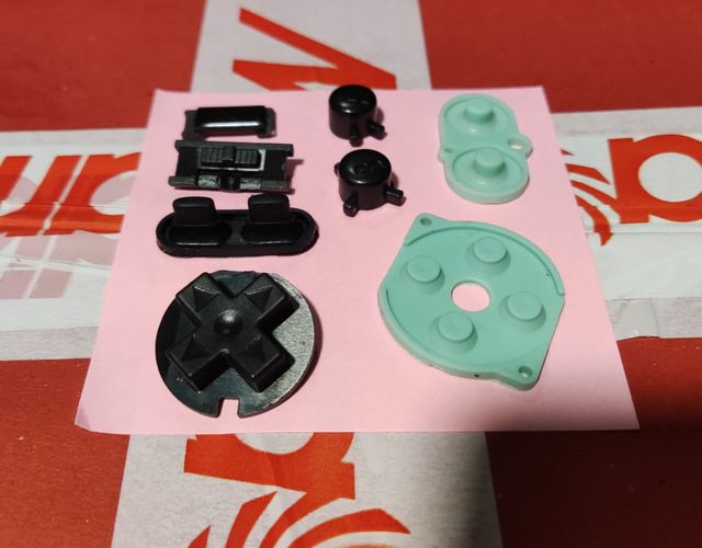 Botones Negros Gameboy Color