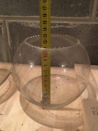 due vasi di vetro inizio novecento