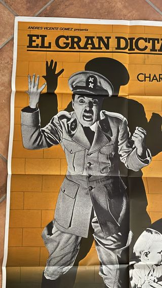 EL GRAN DICTADOR CHARLES CHAPLIN POSTER ORIGINAL