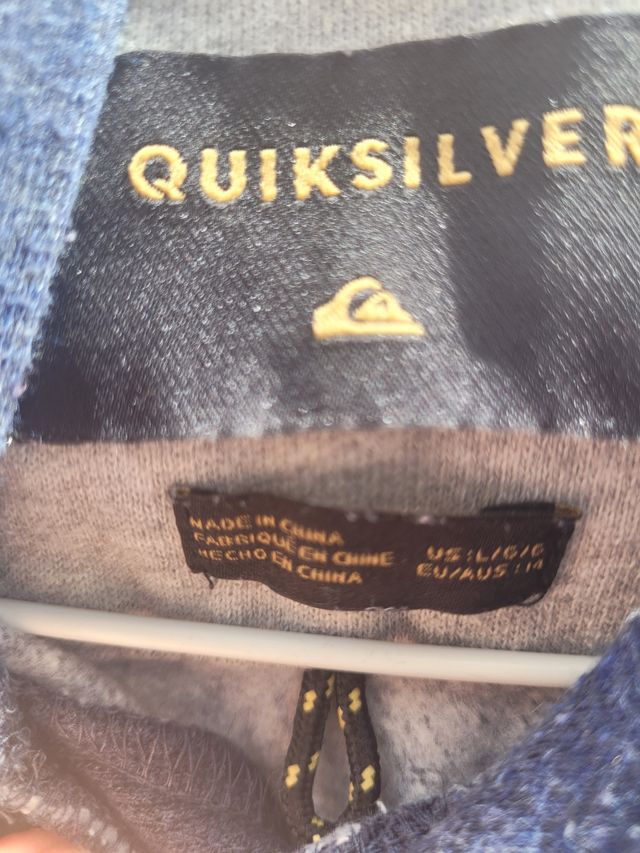 Sudadera Quiksilver azul marino T 14/16
