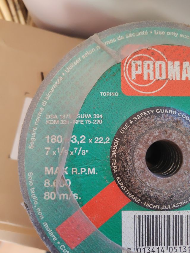 Dischi per smerigliatrice in pietra Confezione da 10 unità