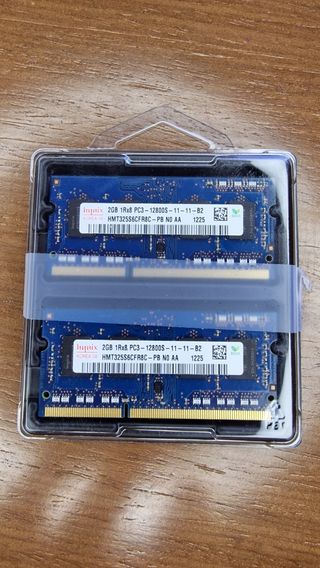Hynix 4bg 2x2gb sodimm ddr3 MEMORIA RAM