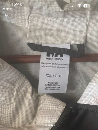 Chaqueta Impermeable Helly Hansen negra XXL