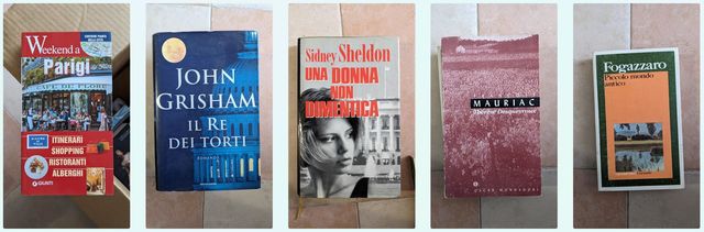Libri vari: romanzi guide ecc, vedi descrizione