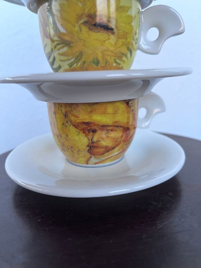 set tazzine caffe Vincent Van Gogh
