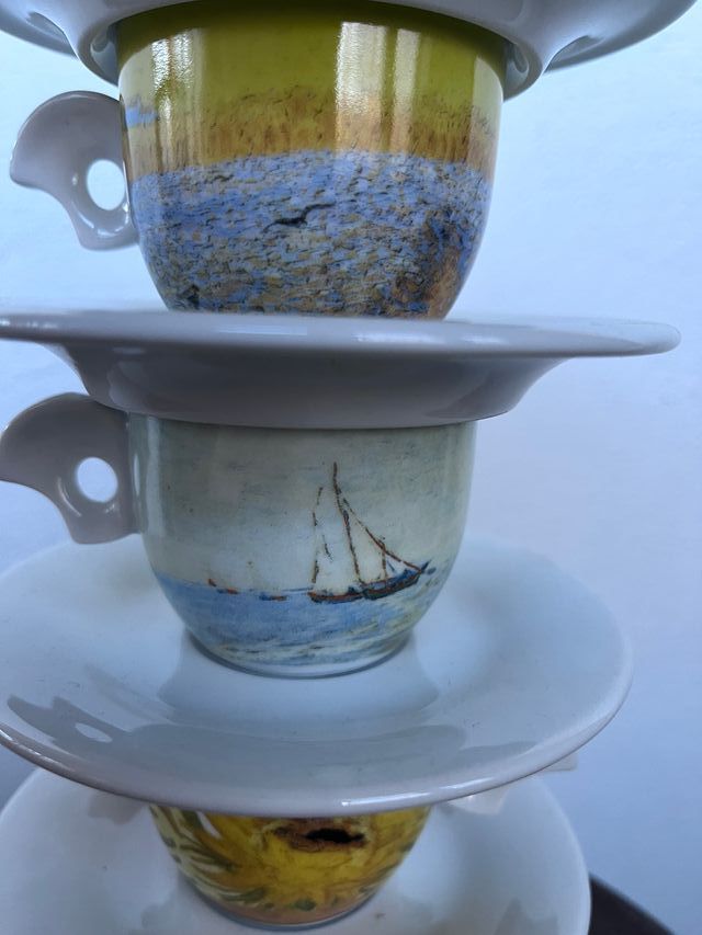 set tazzine caffe Vincent Van Gogh