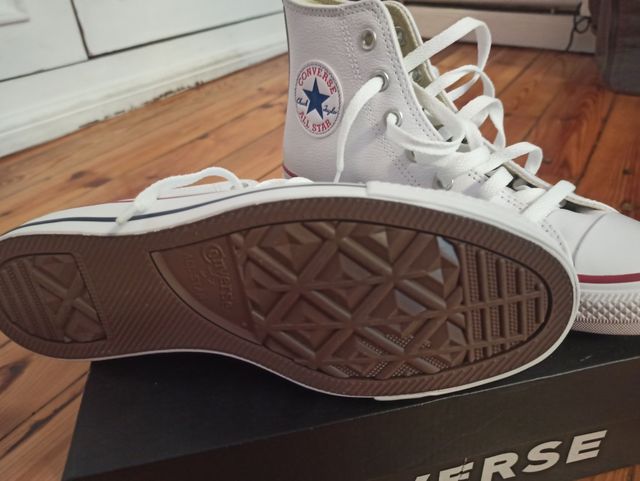 Converse piel blancas 38