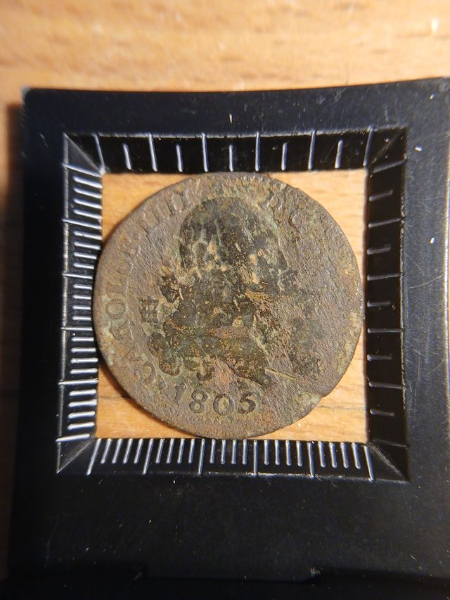 Moneda 4 maravedis 1805