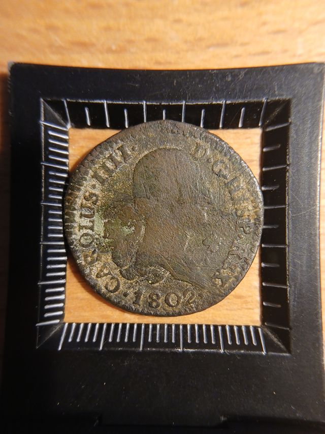 Moneda 4 maravedis 1802